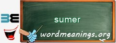 WordMeaning blackboard for sumer